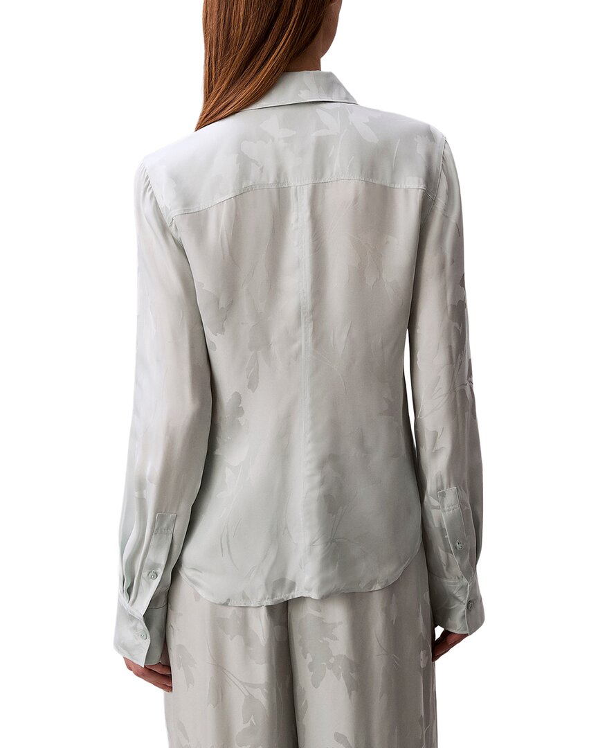 Calvin Klein Camisa Slim con Botones Jacquard