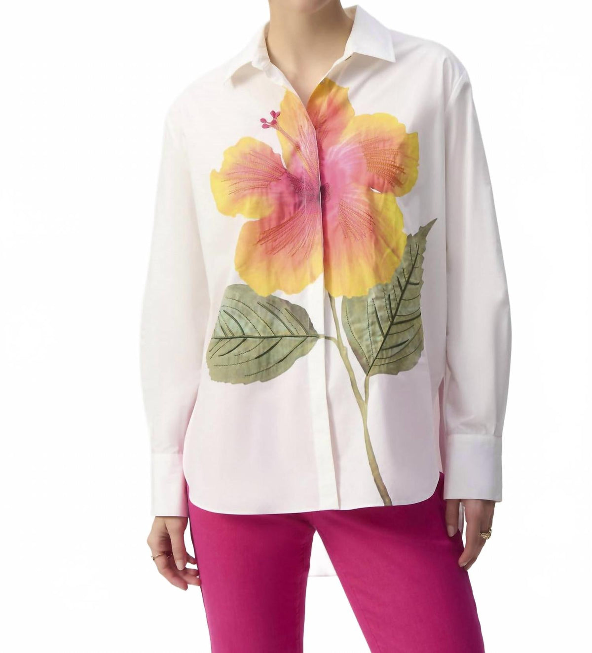 Camisa de algodón con bordado