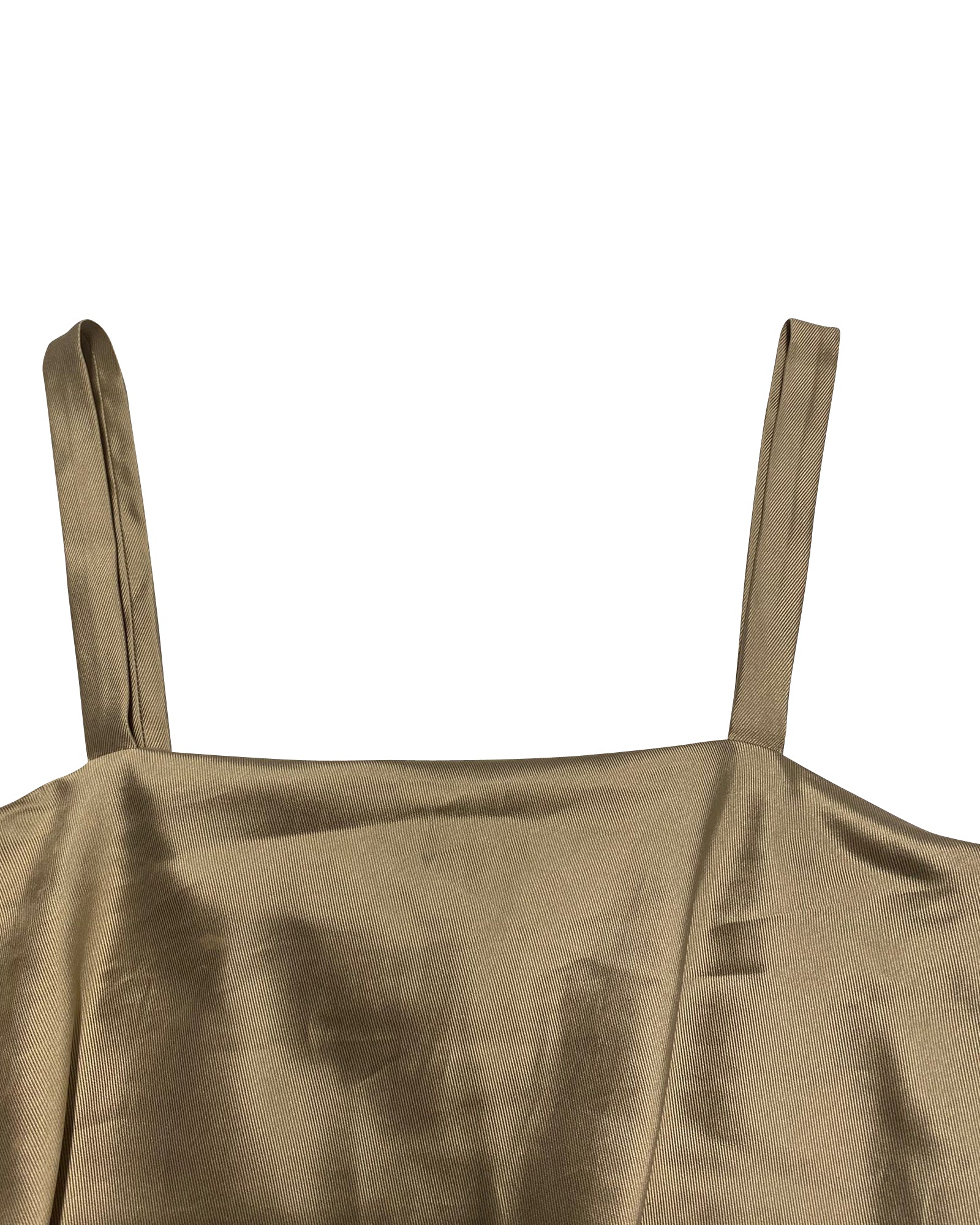 Vestido de seda color beige