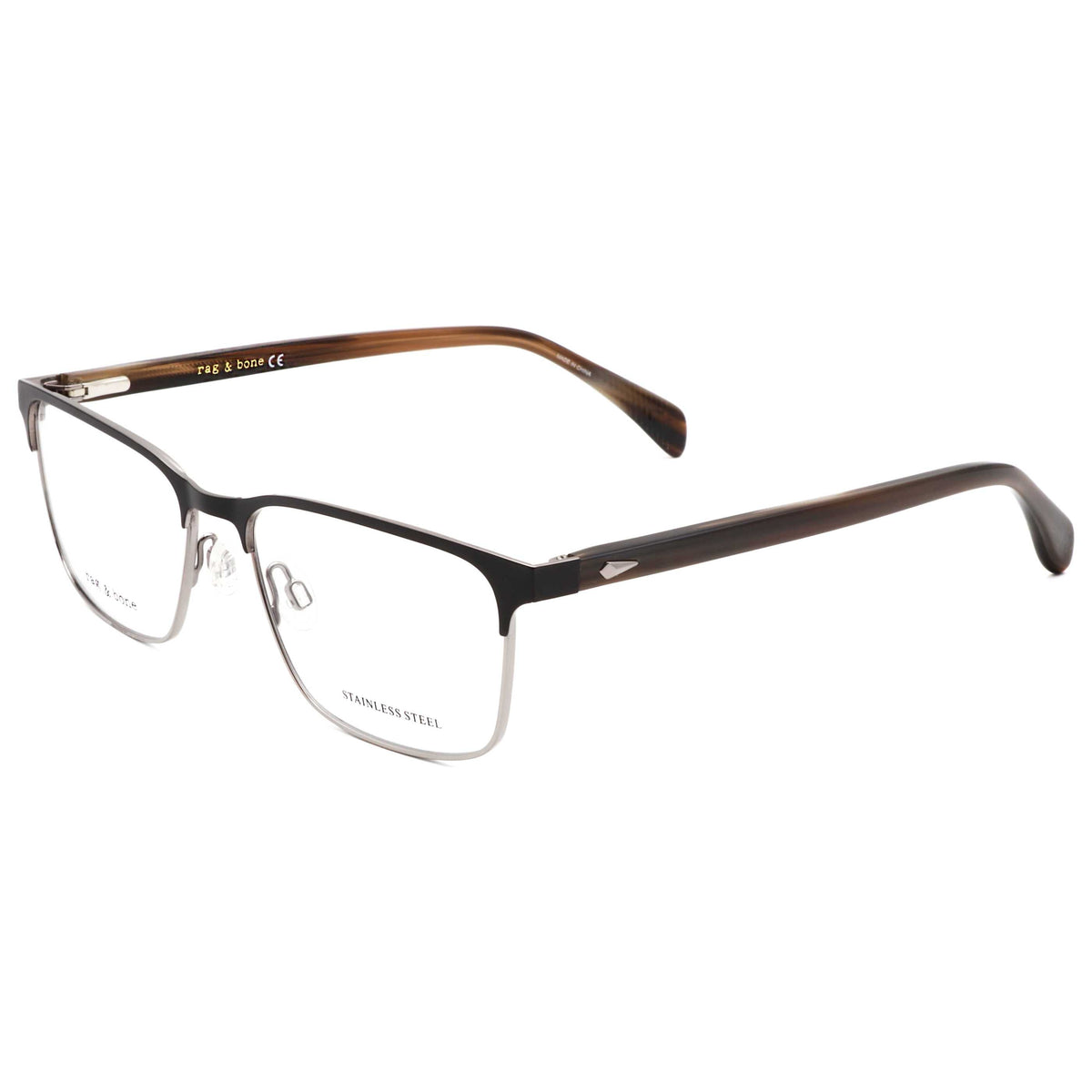 Montura para gafas de hombre 56 mm color negro