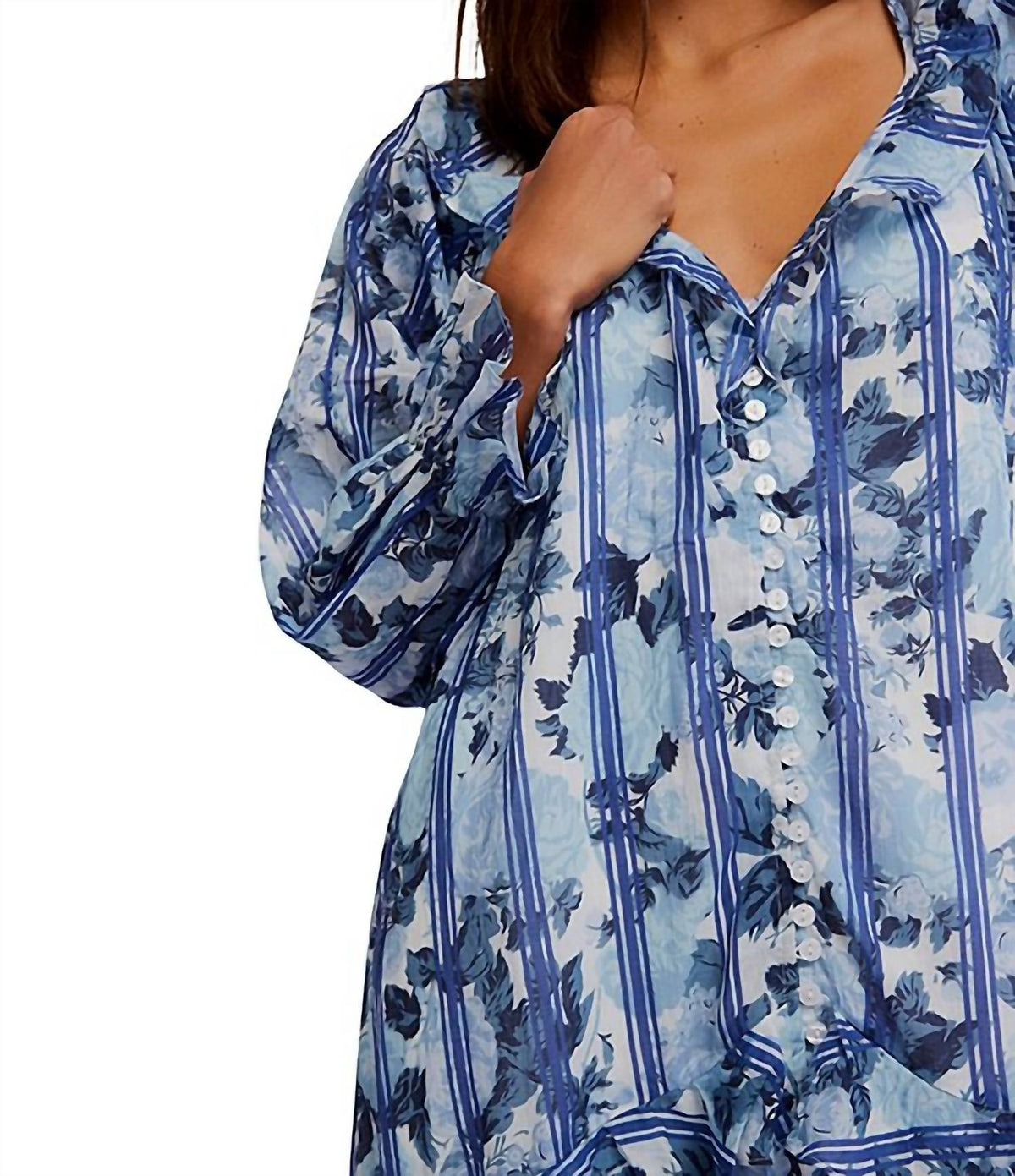 Vestido midi color azul