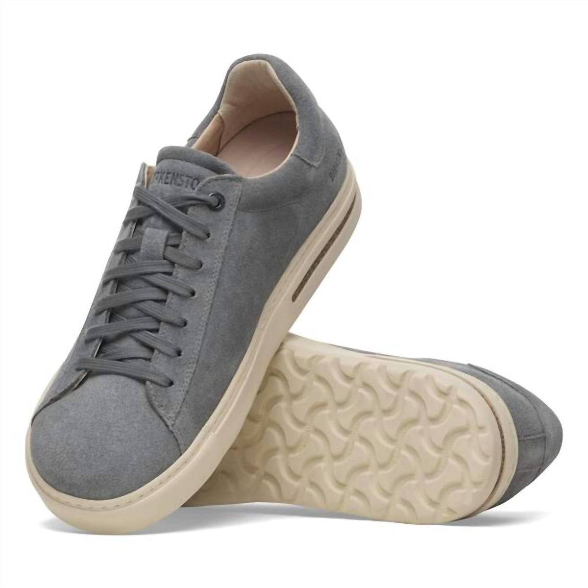 Zapatos de hombre de cuero color gris