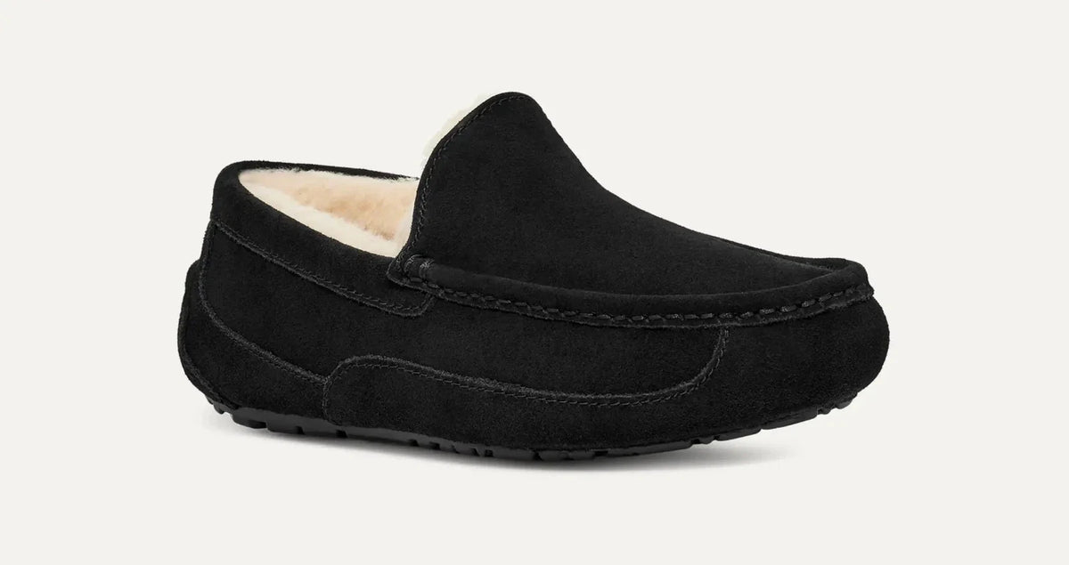 Mocasines de hombre de gamuza sin cordones color negro