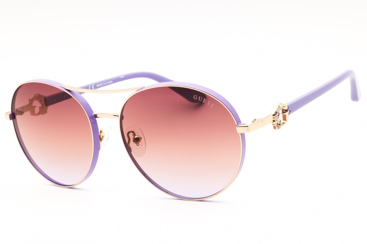 Gafas color violeta y dorado