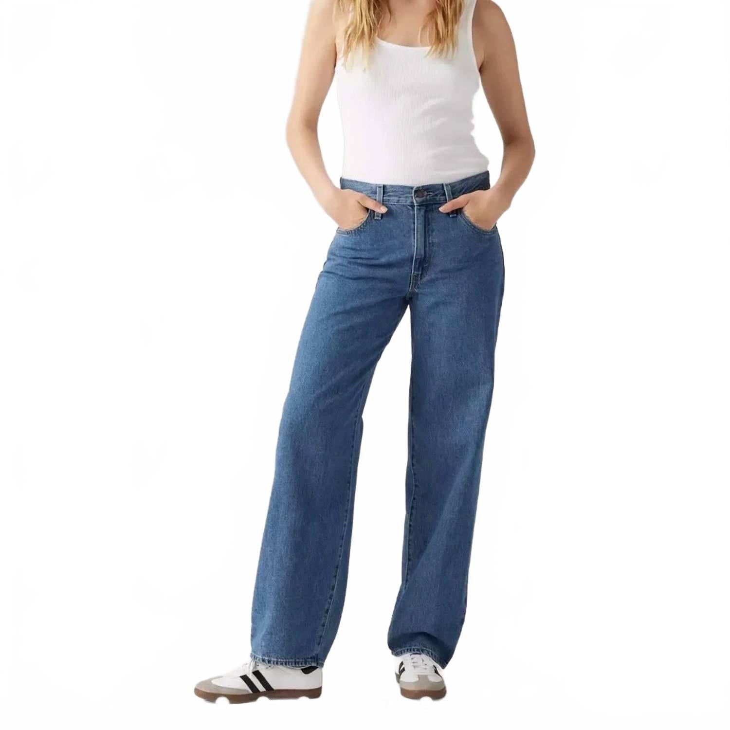 Jean color azul
