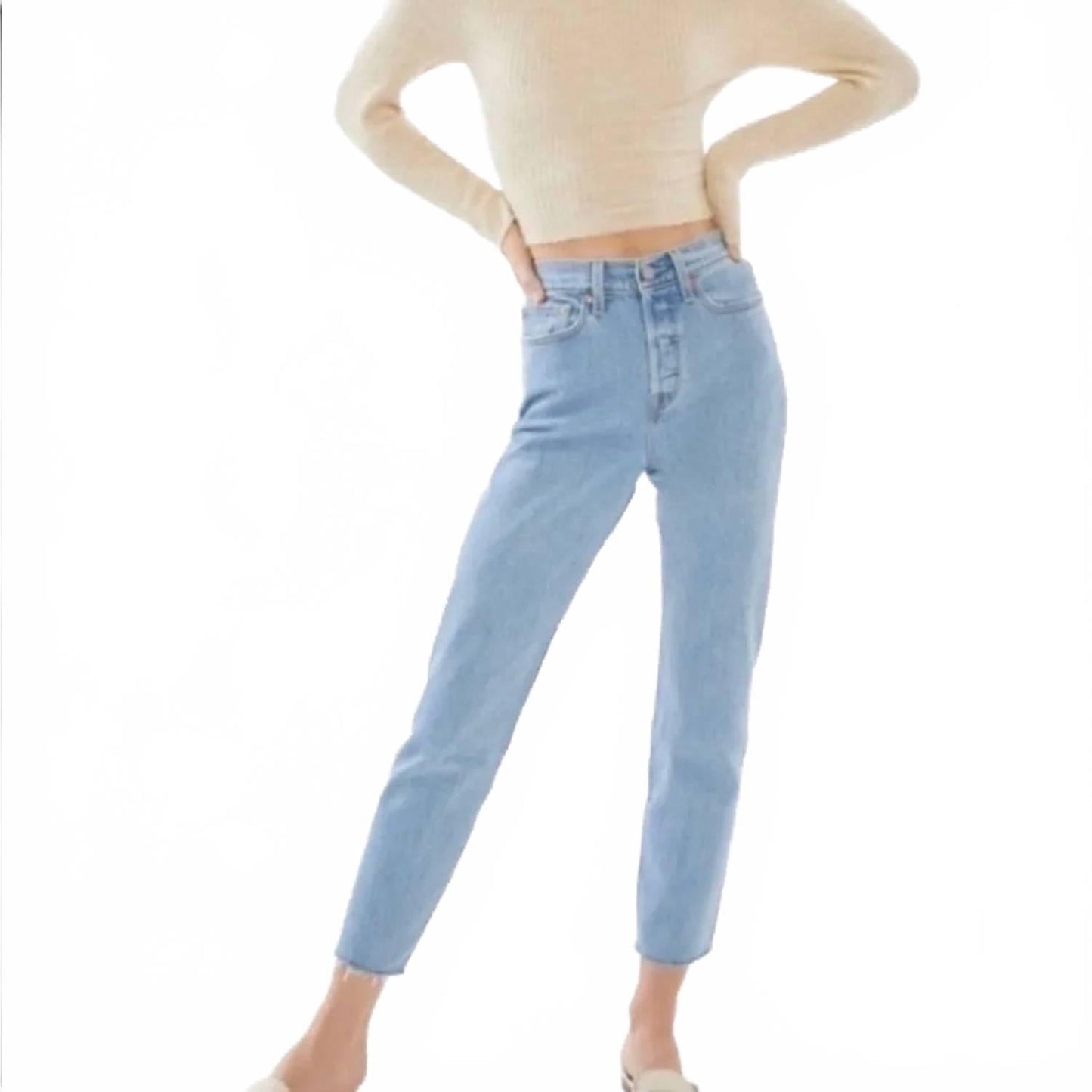 Jean color azul