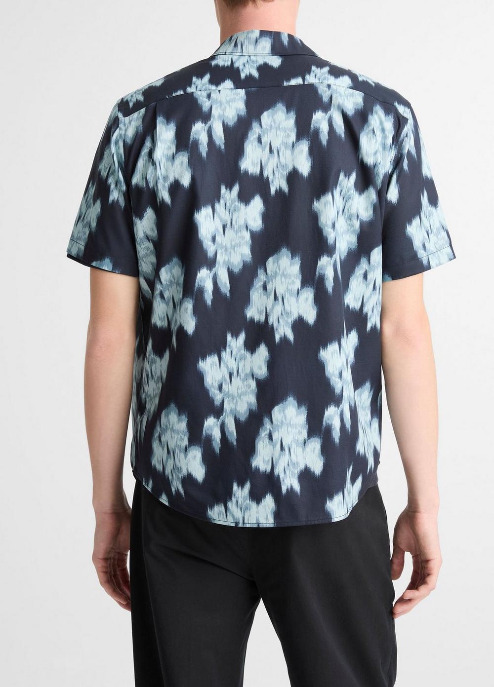 Camisa de mezcla de algodón de manga corta