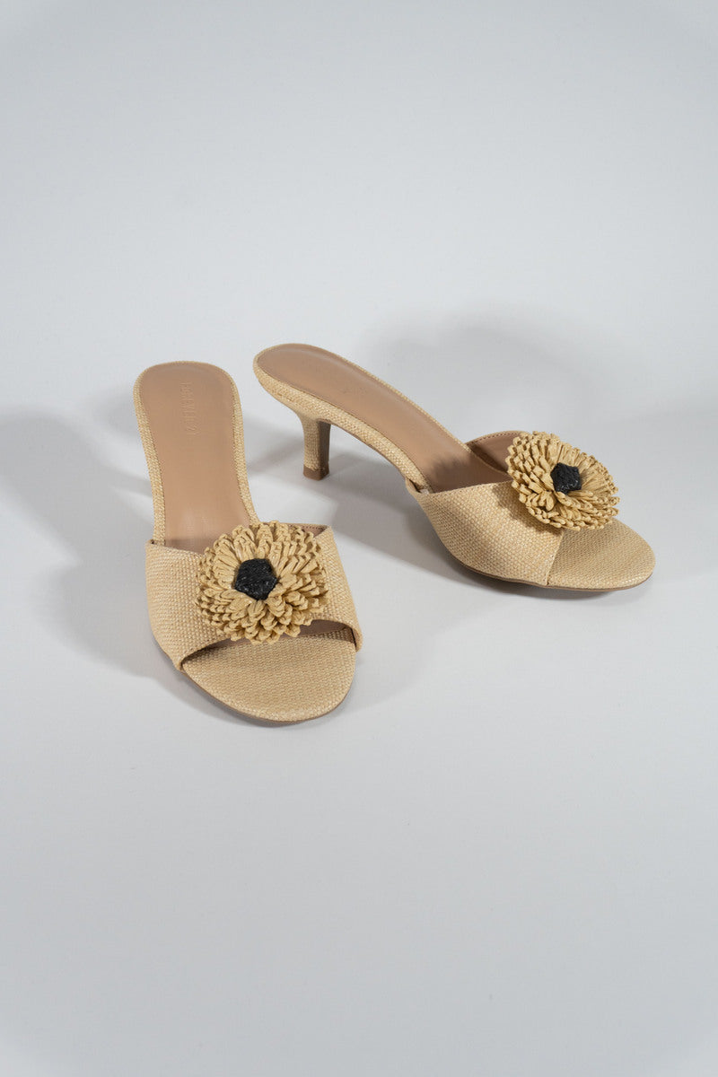 Sandalias con estampado floral
