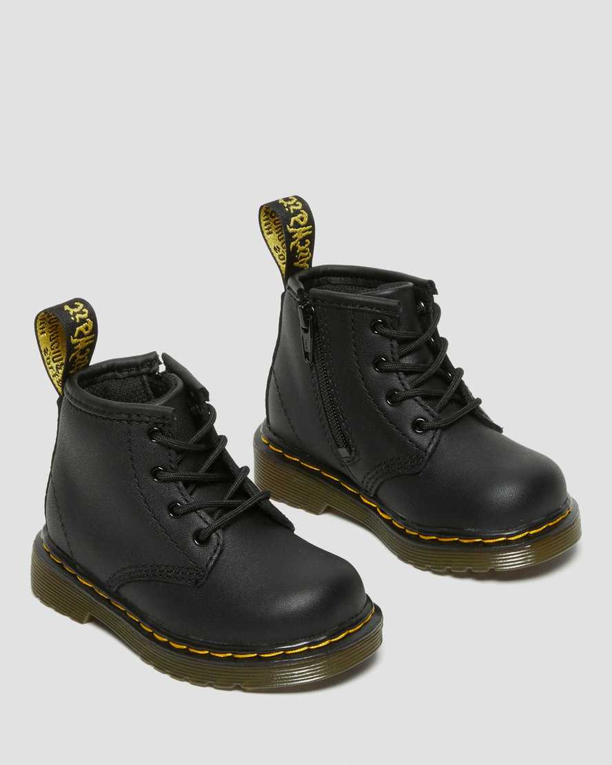 Botas para bebé de cuero con cordones