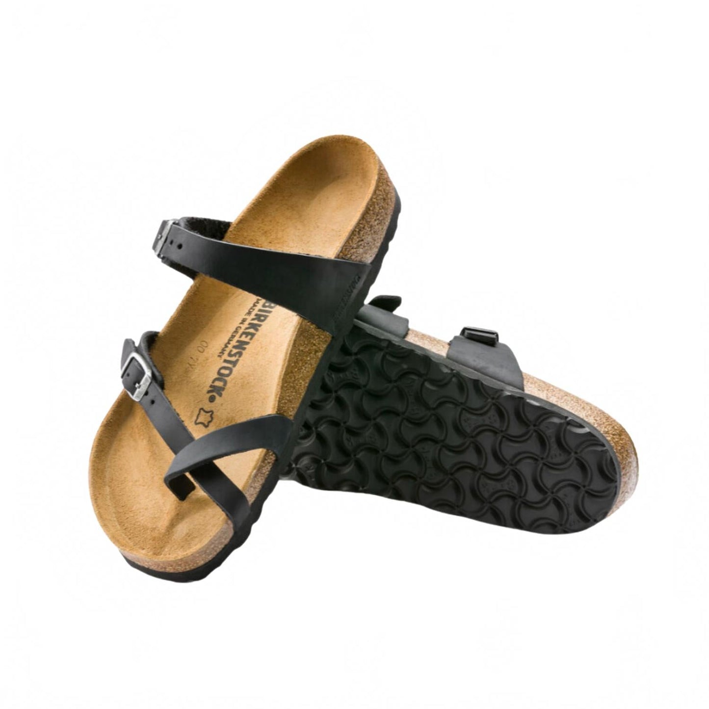 Sandalias de mujer de cuero color negro