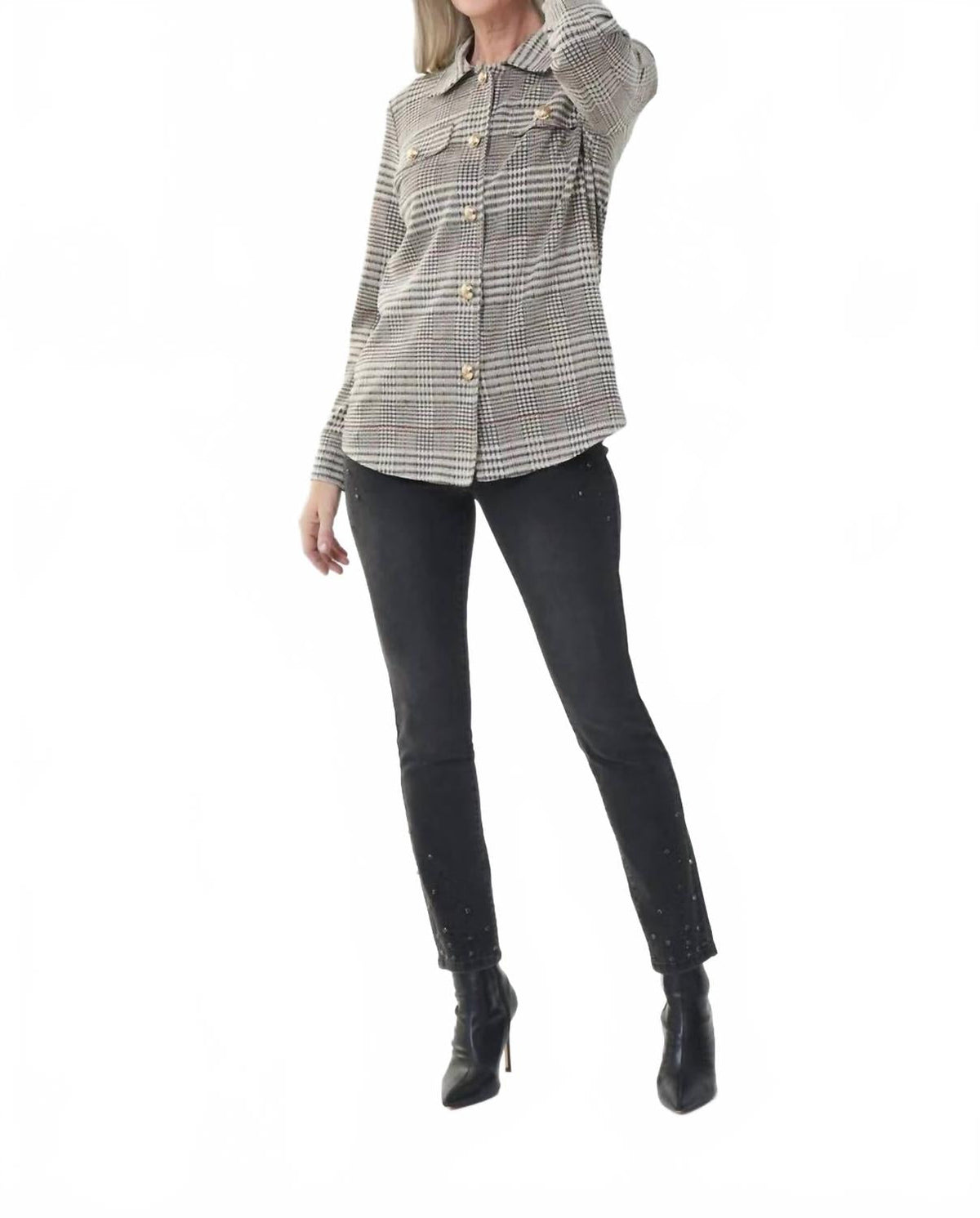 Jean color gris