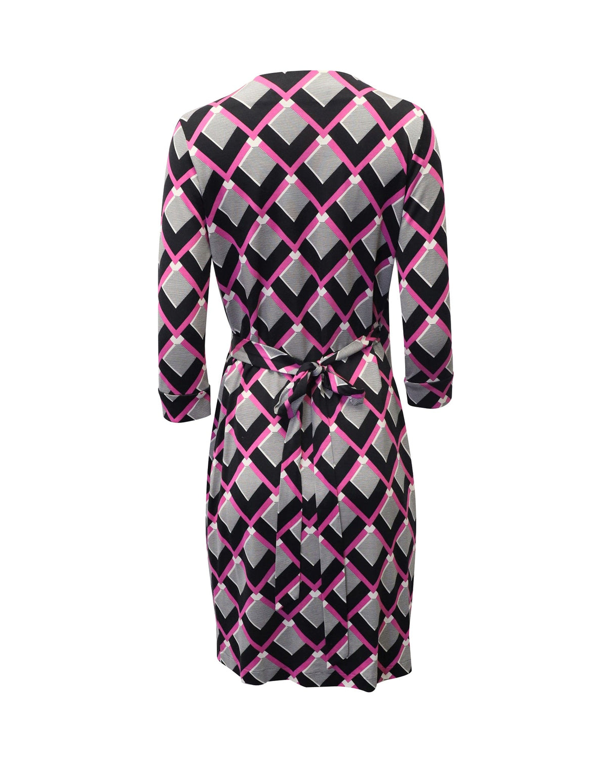 Vestido de seda con estampado multicolor