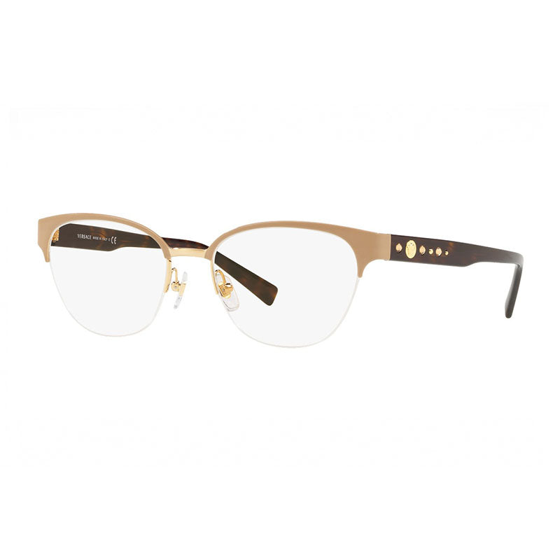 Gafas 52 mm color café y dorado