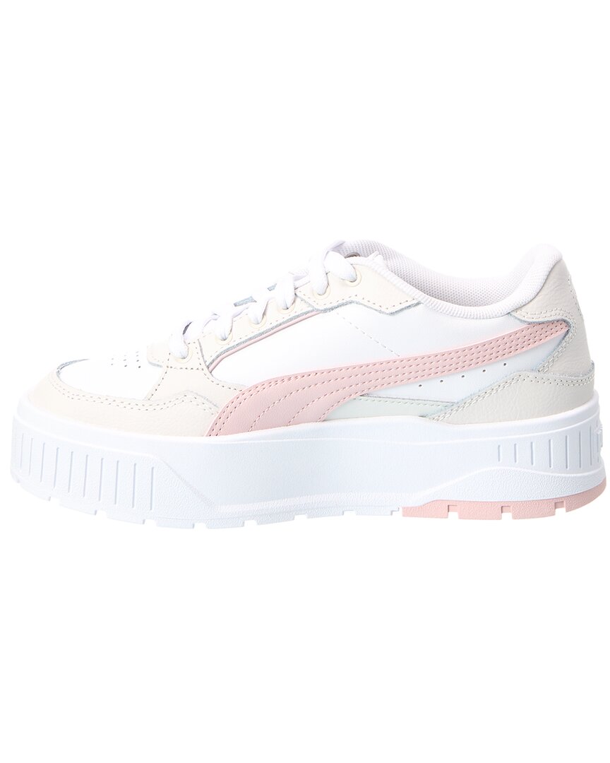 Tenis de cuero con plataforma