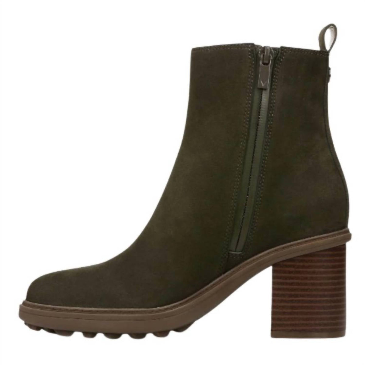 Botines de mujer color caqui