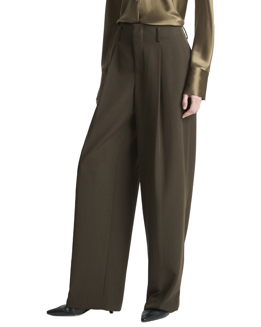 Pantalón de tiro alto con pliegues
