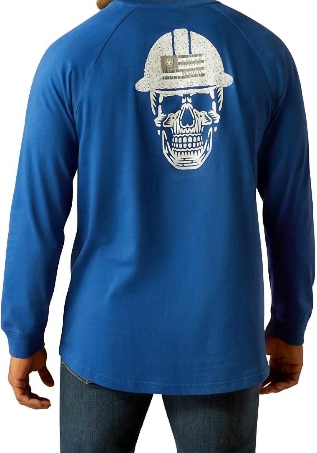 Camiseta de algodón color azul