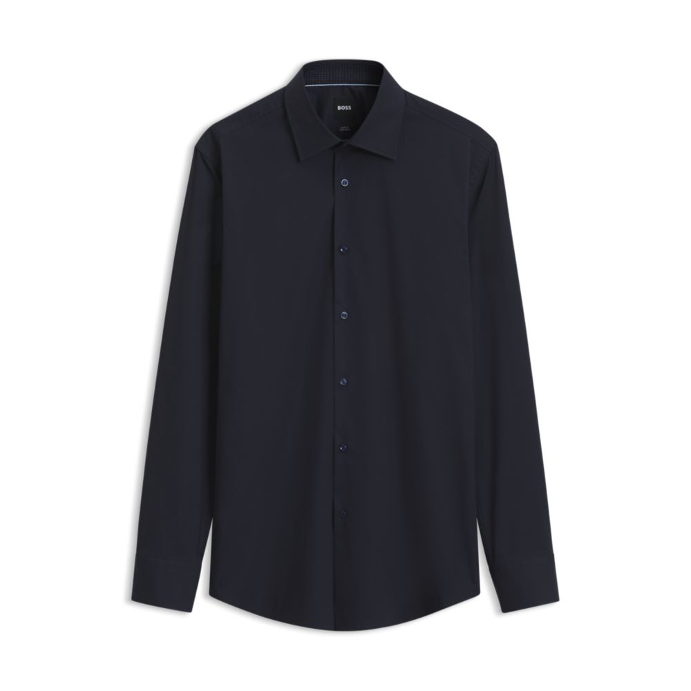 Camisa de algodón de corte ajustado