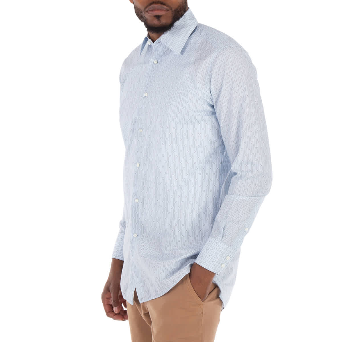 Camisa de hombre de algodón de manga larga