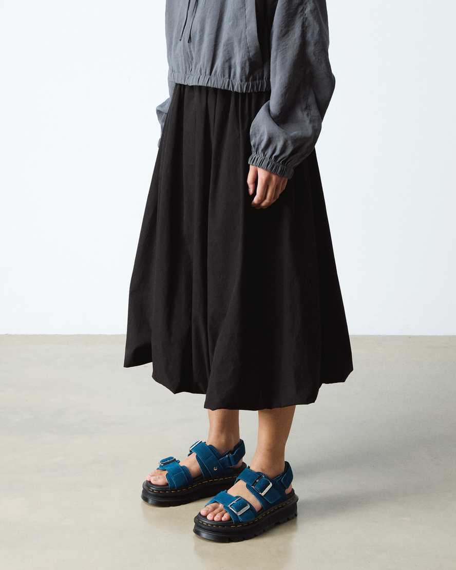 Sandalias de gamuza con plataforma
