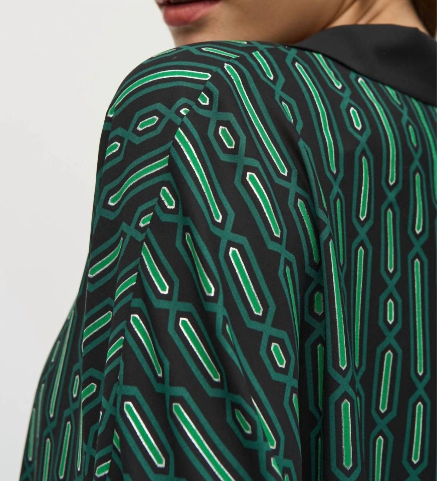 Top color negro y verde