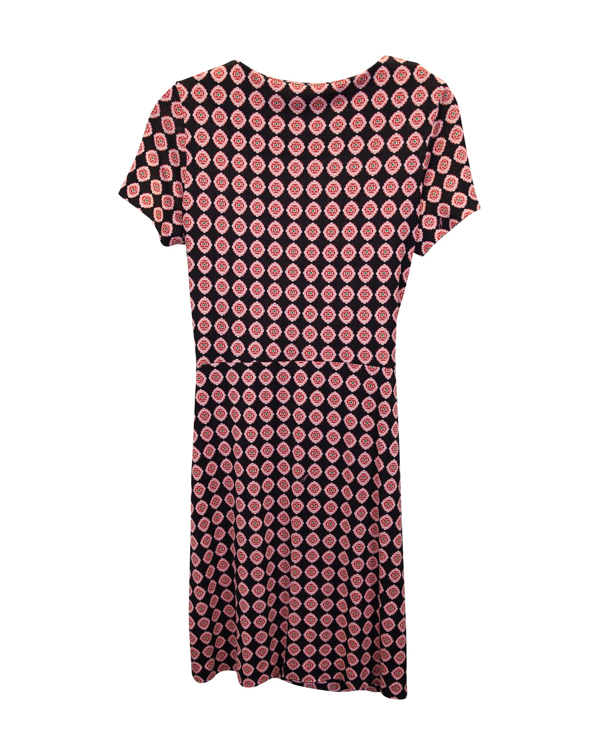 Vestido de seda con estampado multicolor