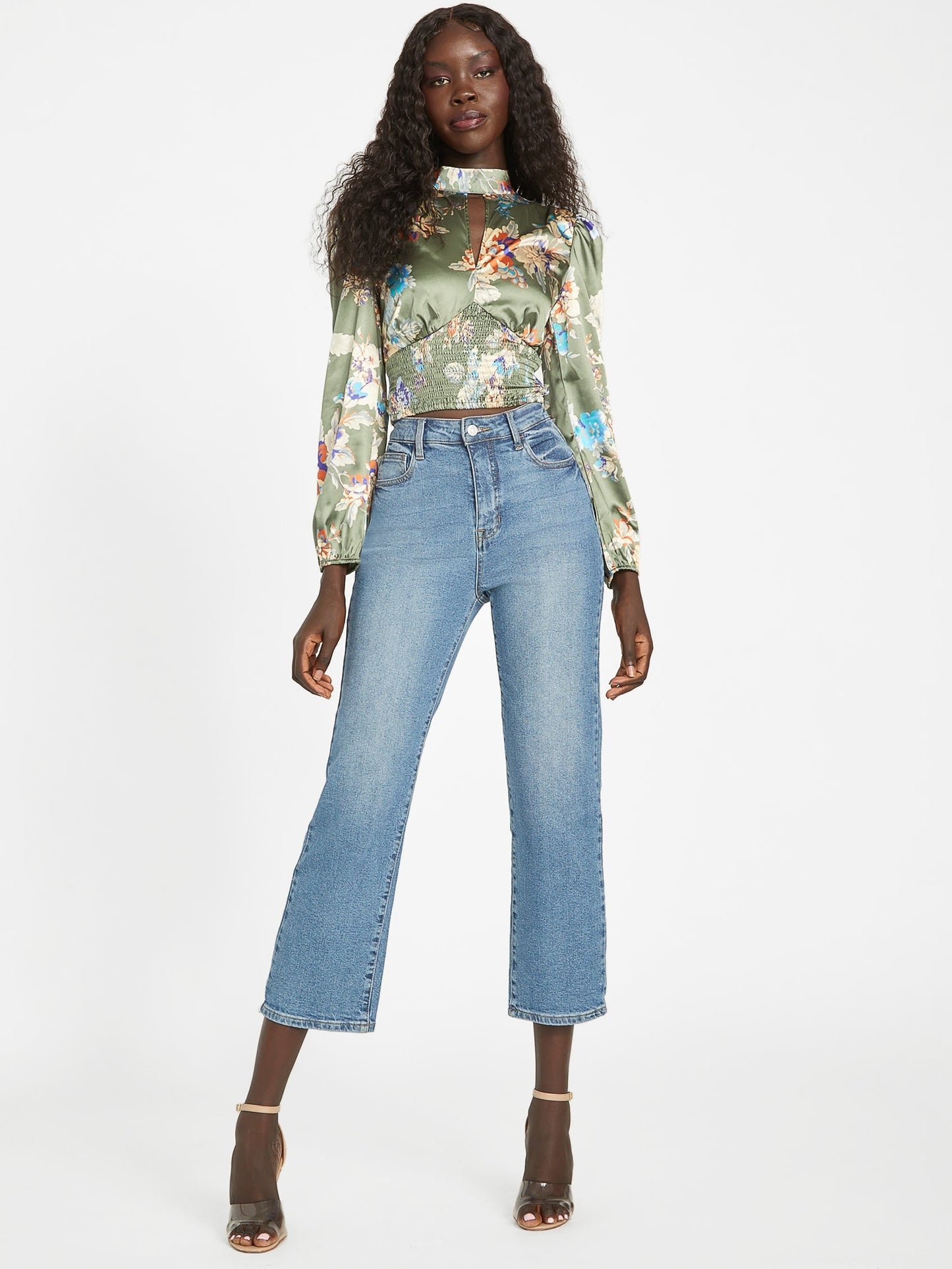 Top con cuello alto