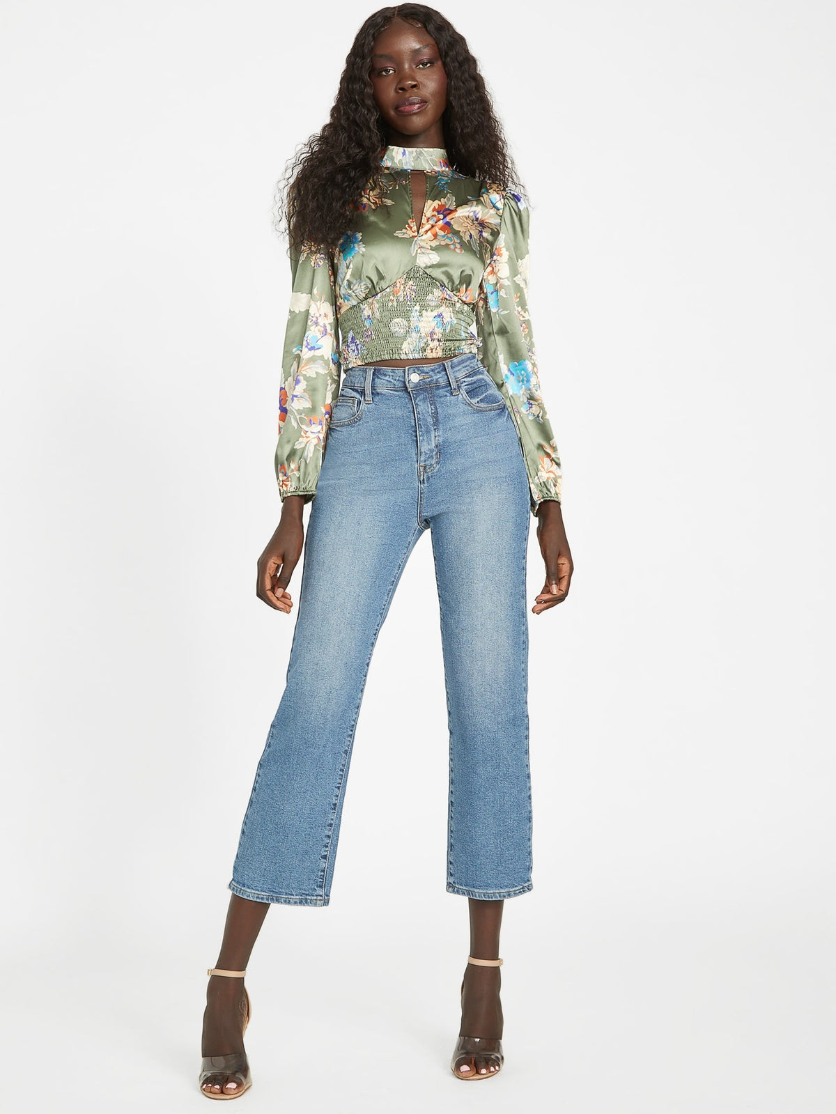 Top con cuello alto