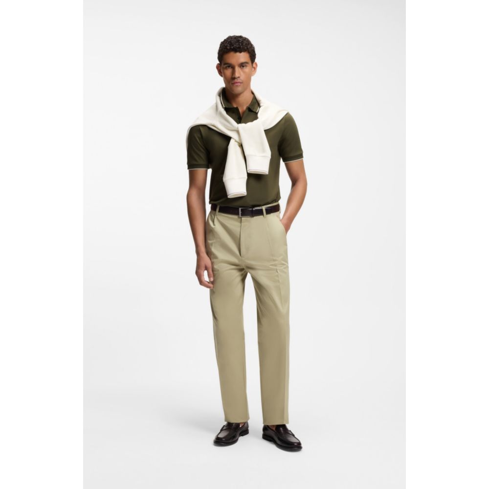 Polo de algodón de corte ajustado