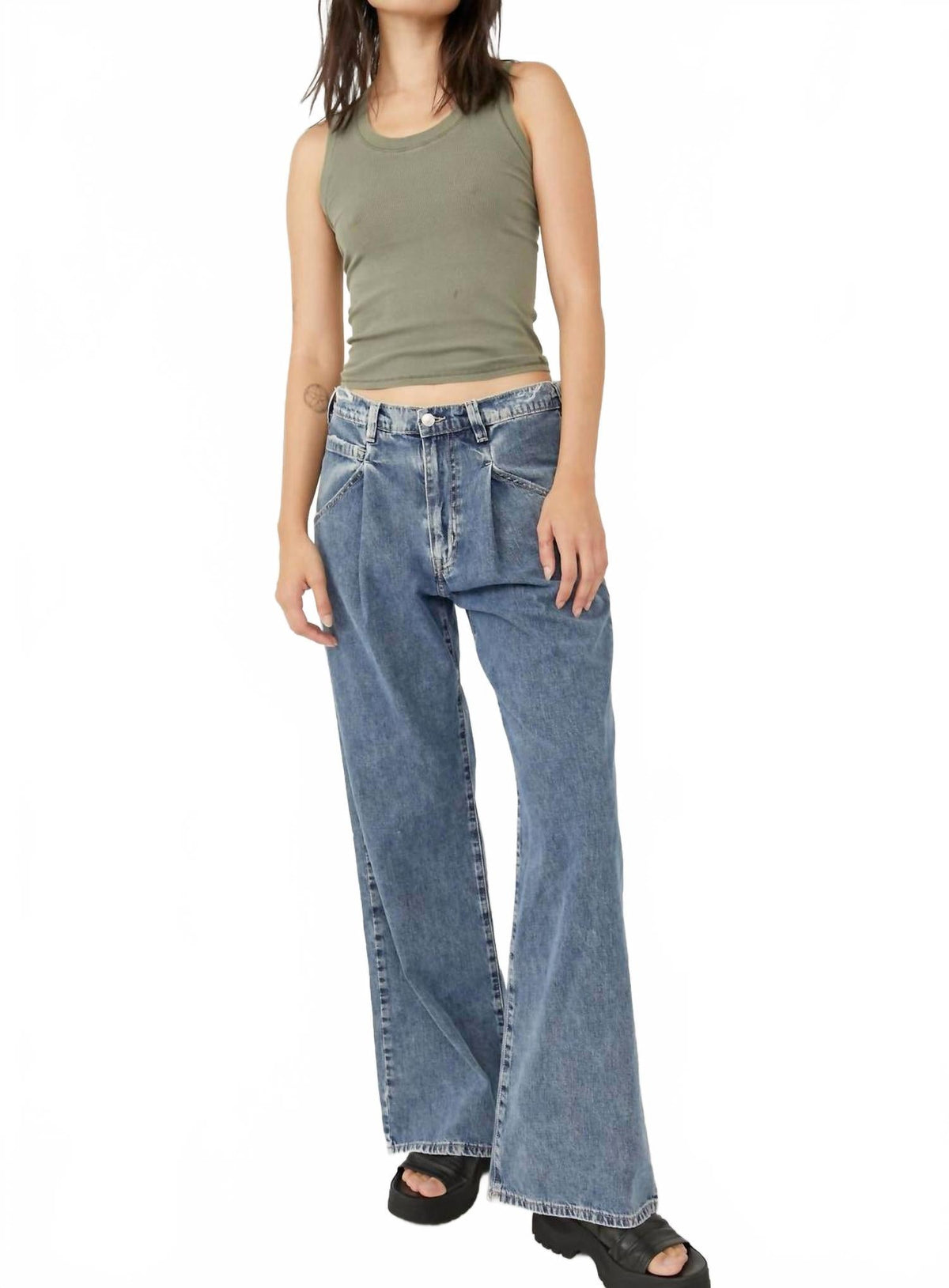 Jean color azul