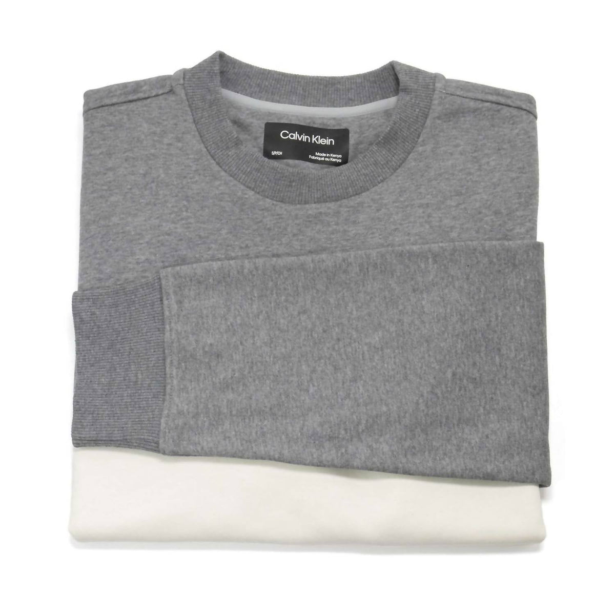 Buzo de hombre con cuello redondo color gris