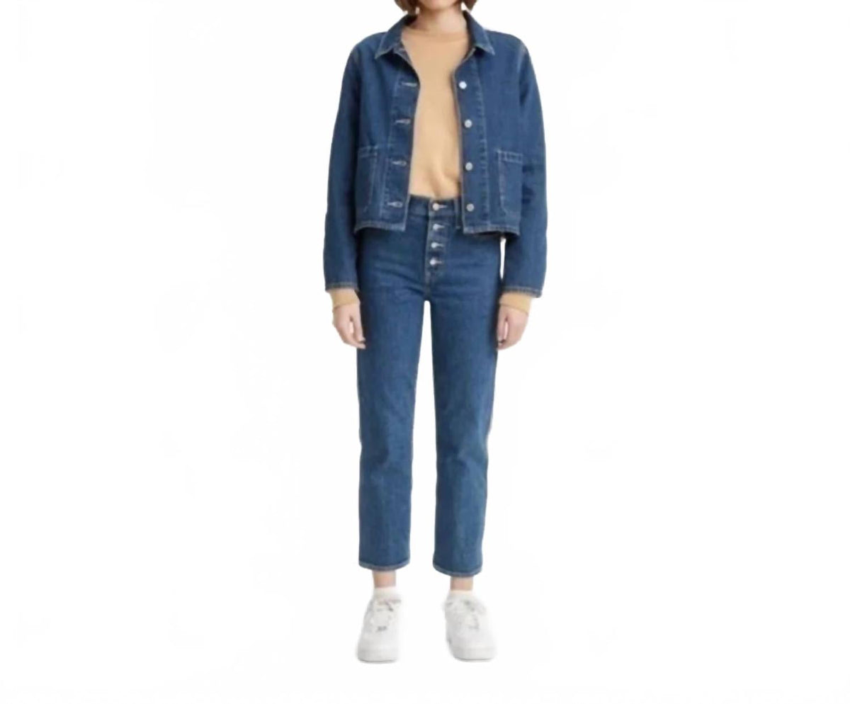 Jean color azul