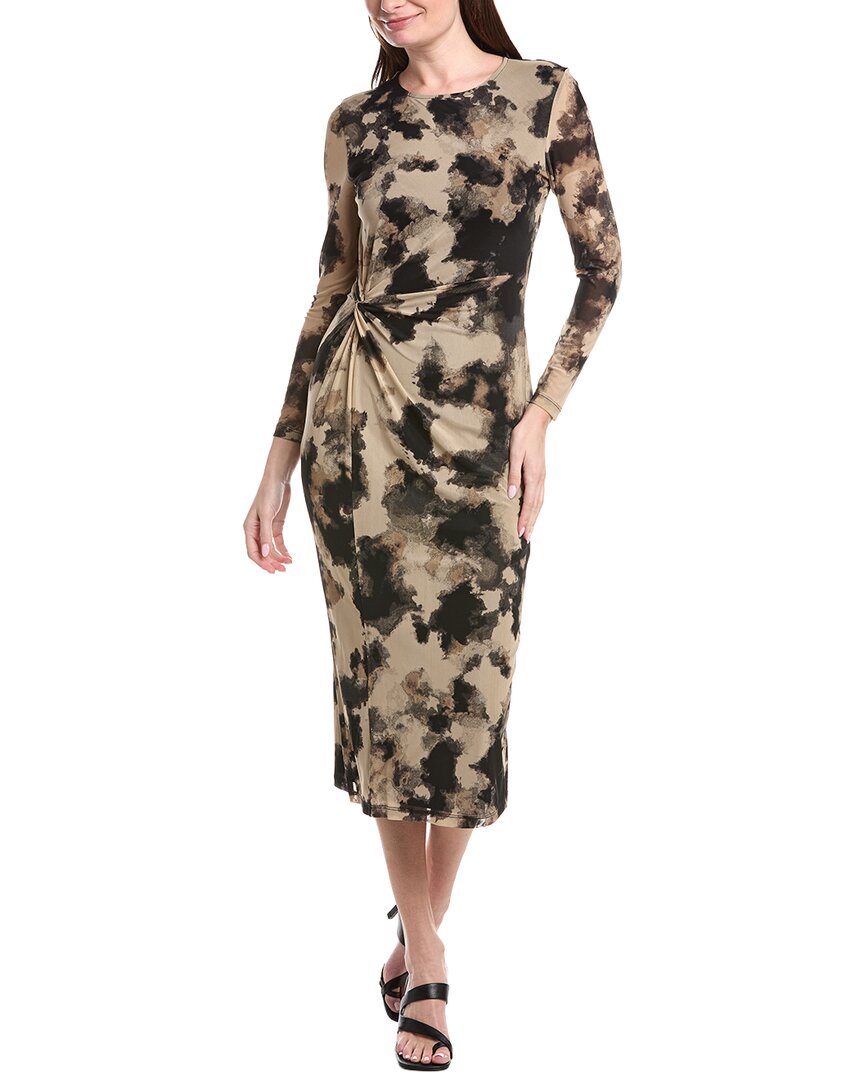 Vestido midi con estampado