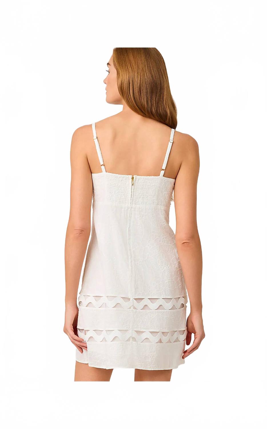 Vestido corto color blanco