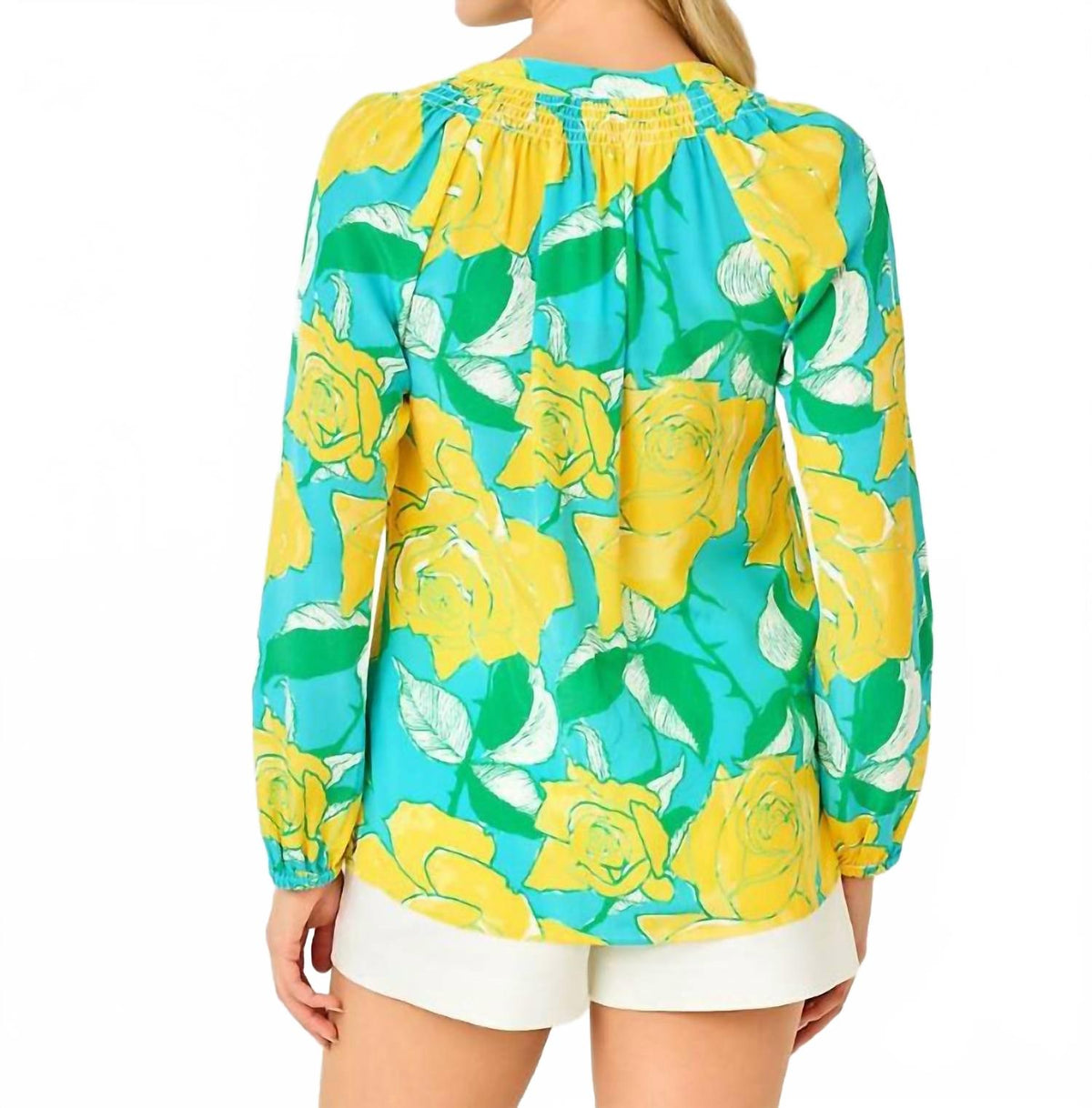 Top color azul