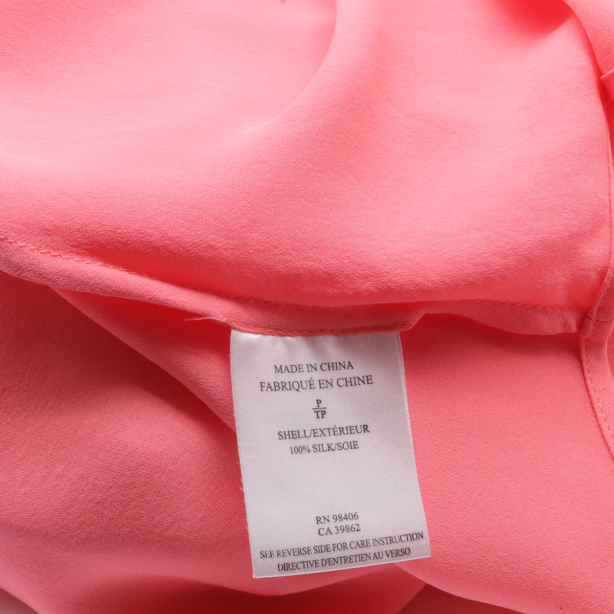 Blusa de seda color naranja
