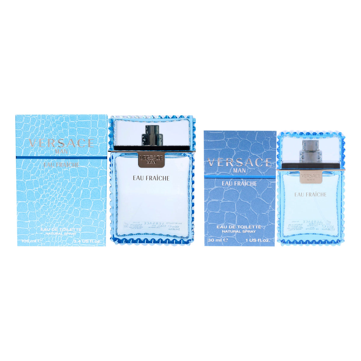 Perfume de hombre (2 unidades) eau de toilette 3,4 oz + 1 oz