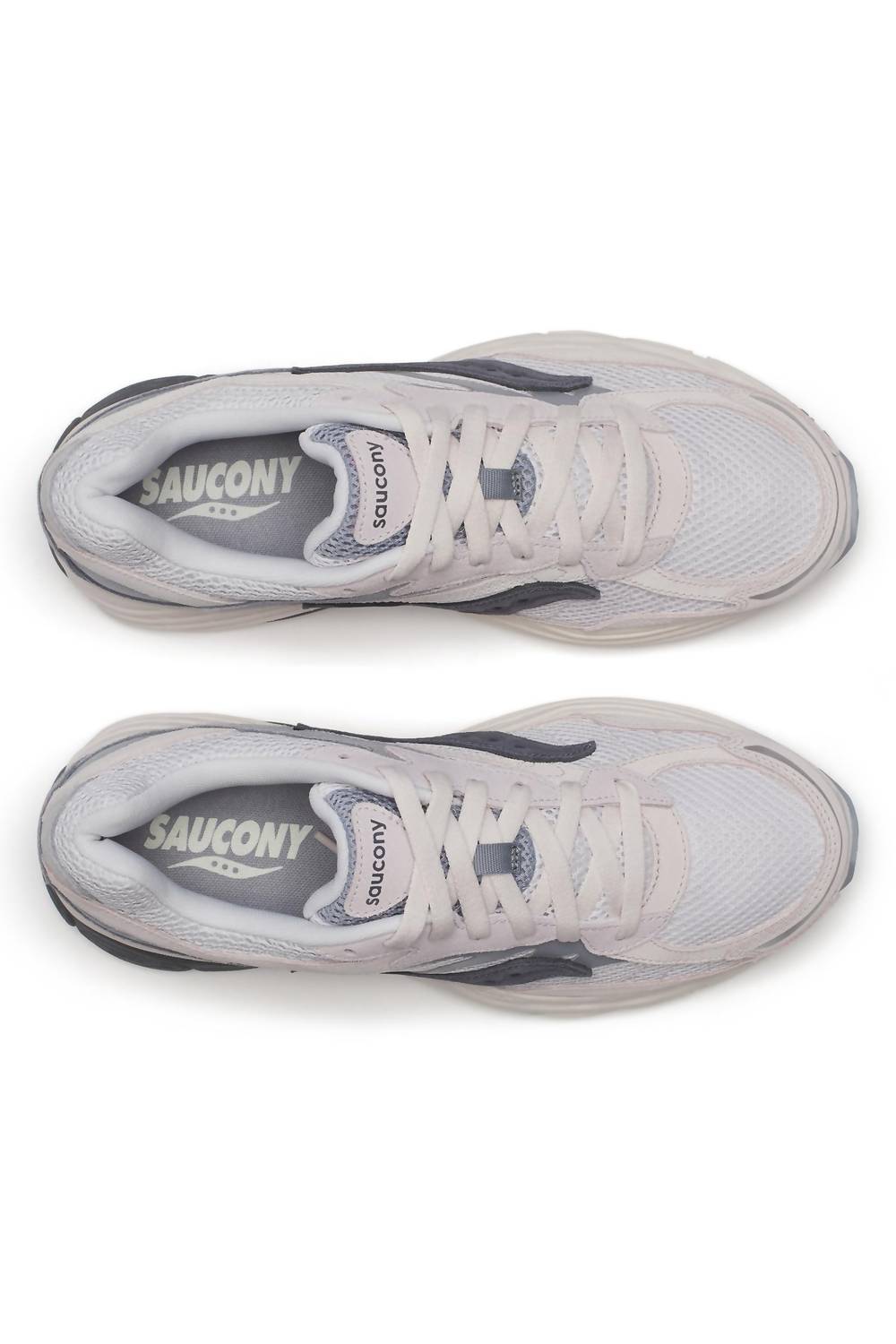 Zapatos unisex color gris claro y azul