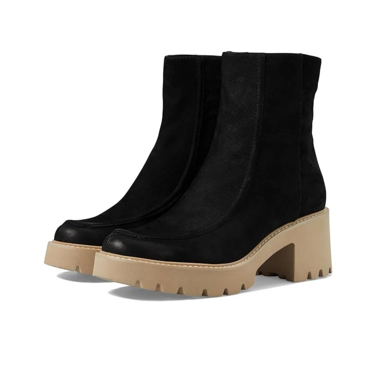 Botines de mujer de cuero color negro