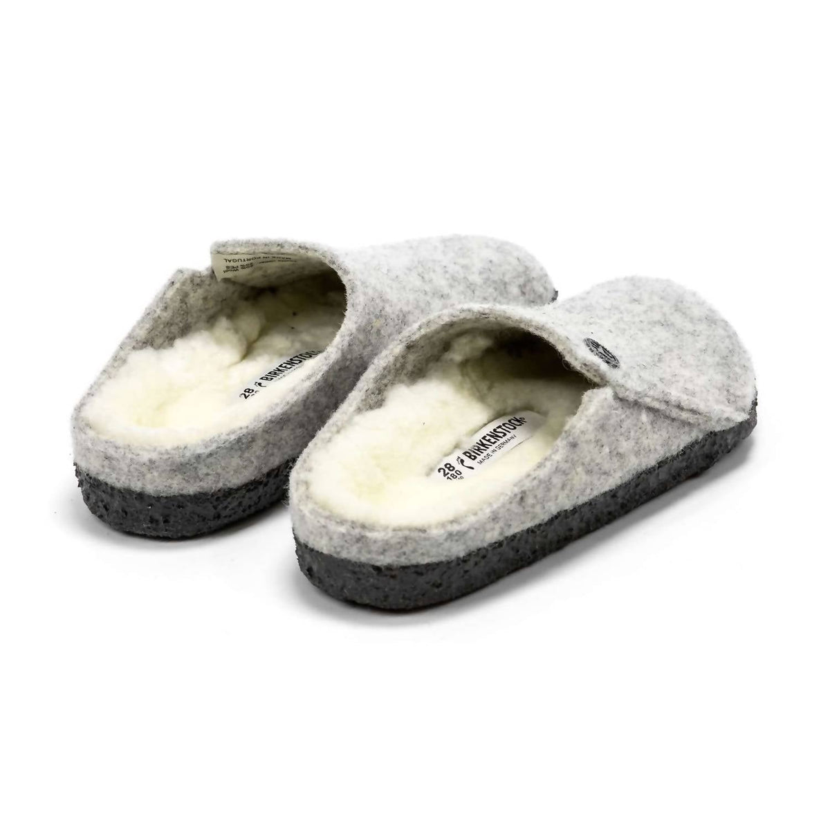 Zuecos para niña color gris claro