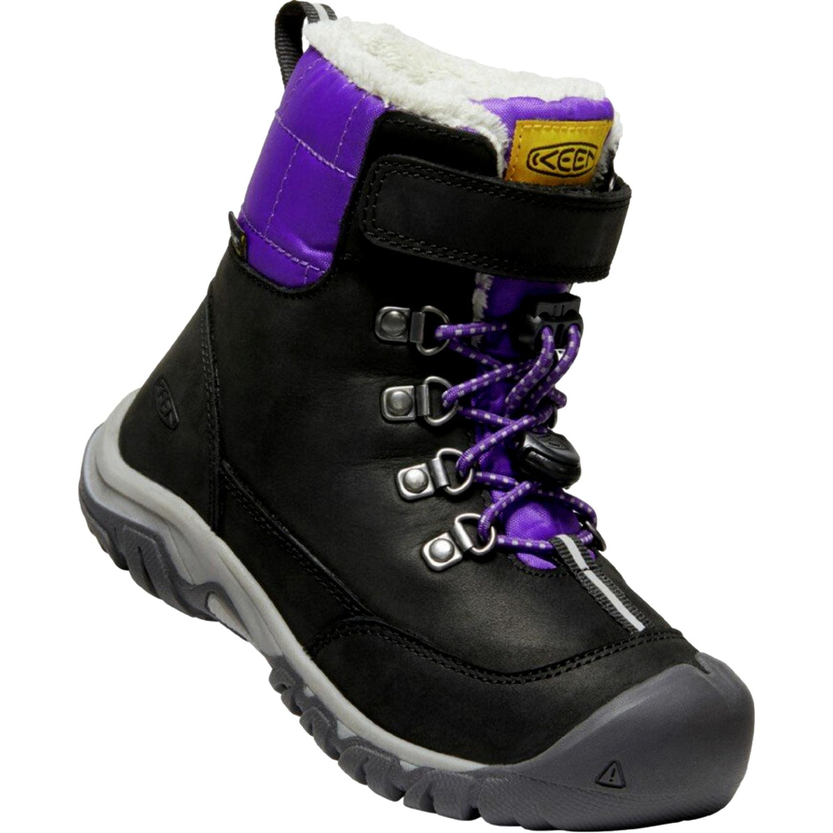 Botas infantil color negro y violeta