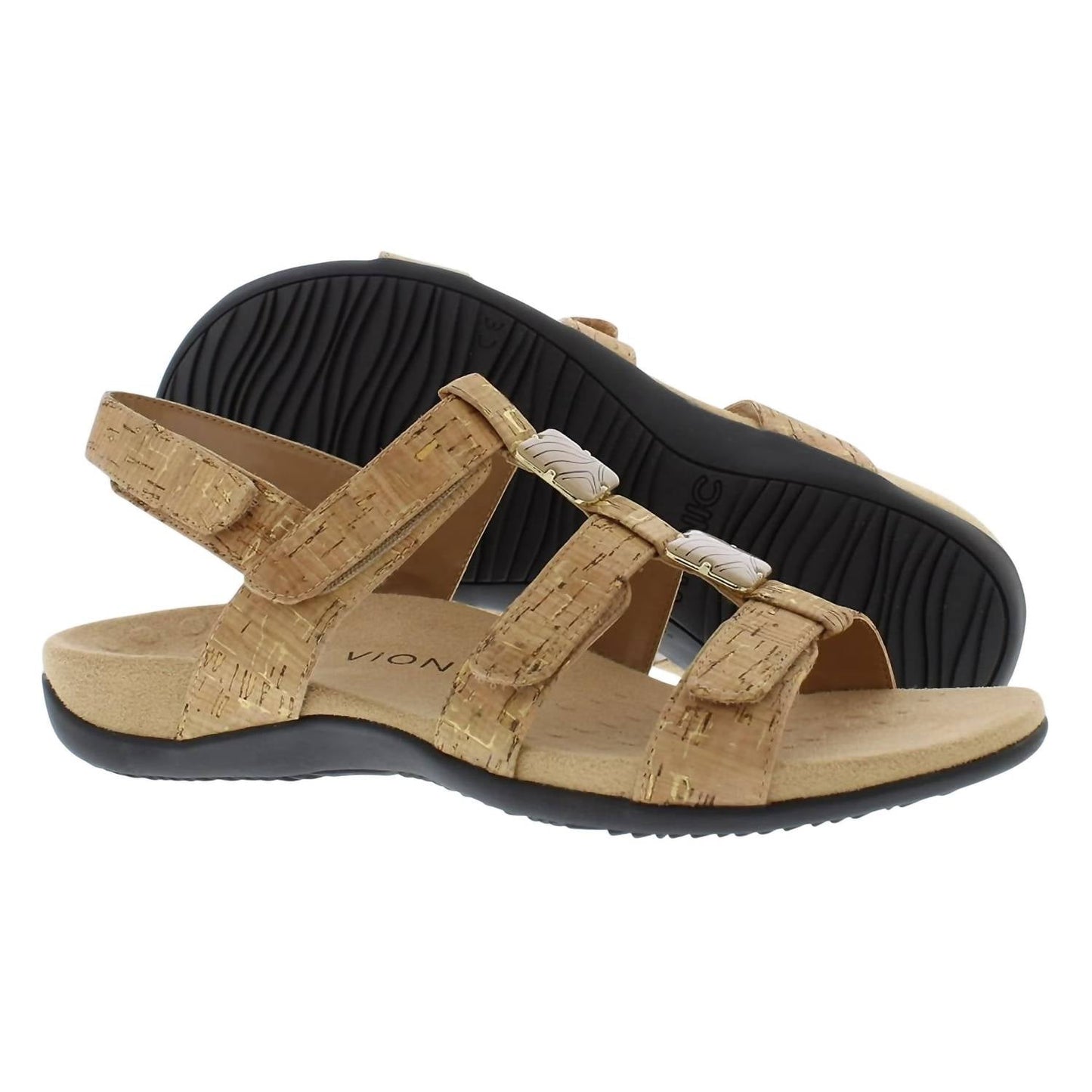 Sandalias de mujer color dorado