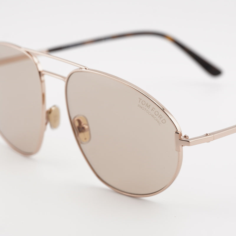 Gafas color oro rosa y café