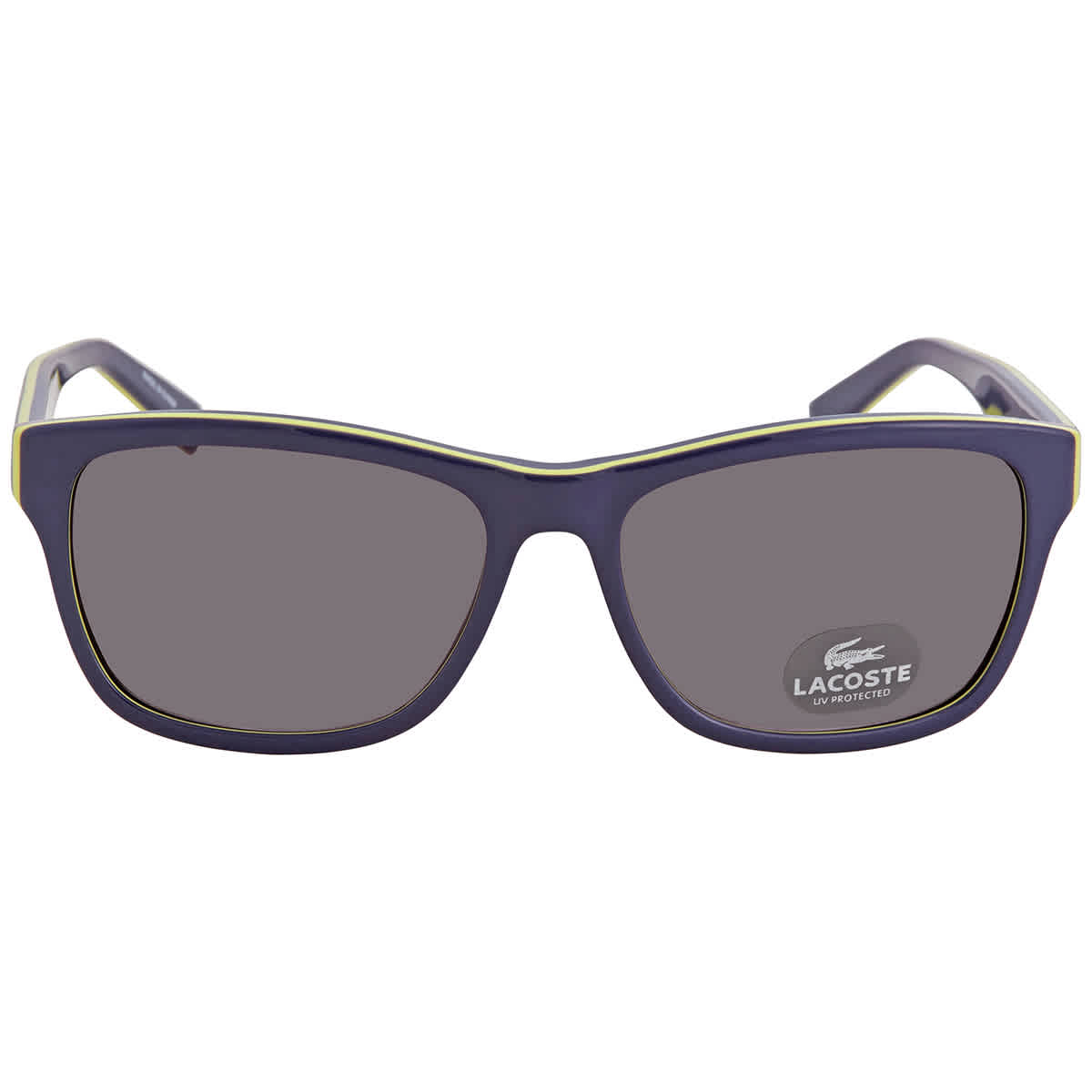 Gafas de sol unisex de montura cuadrada color gris