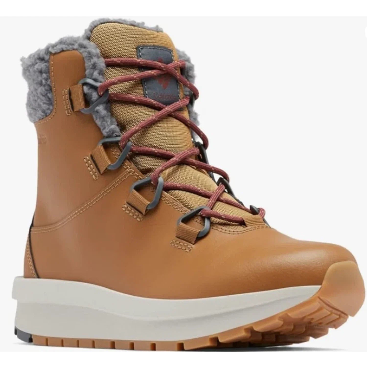 Botas de mujer de cuero impermeables color café