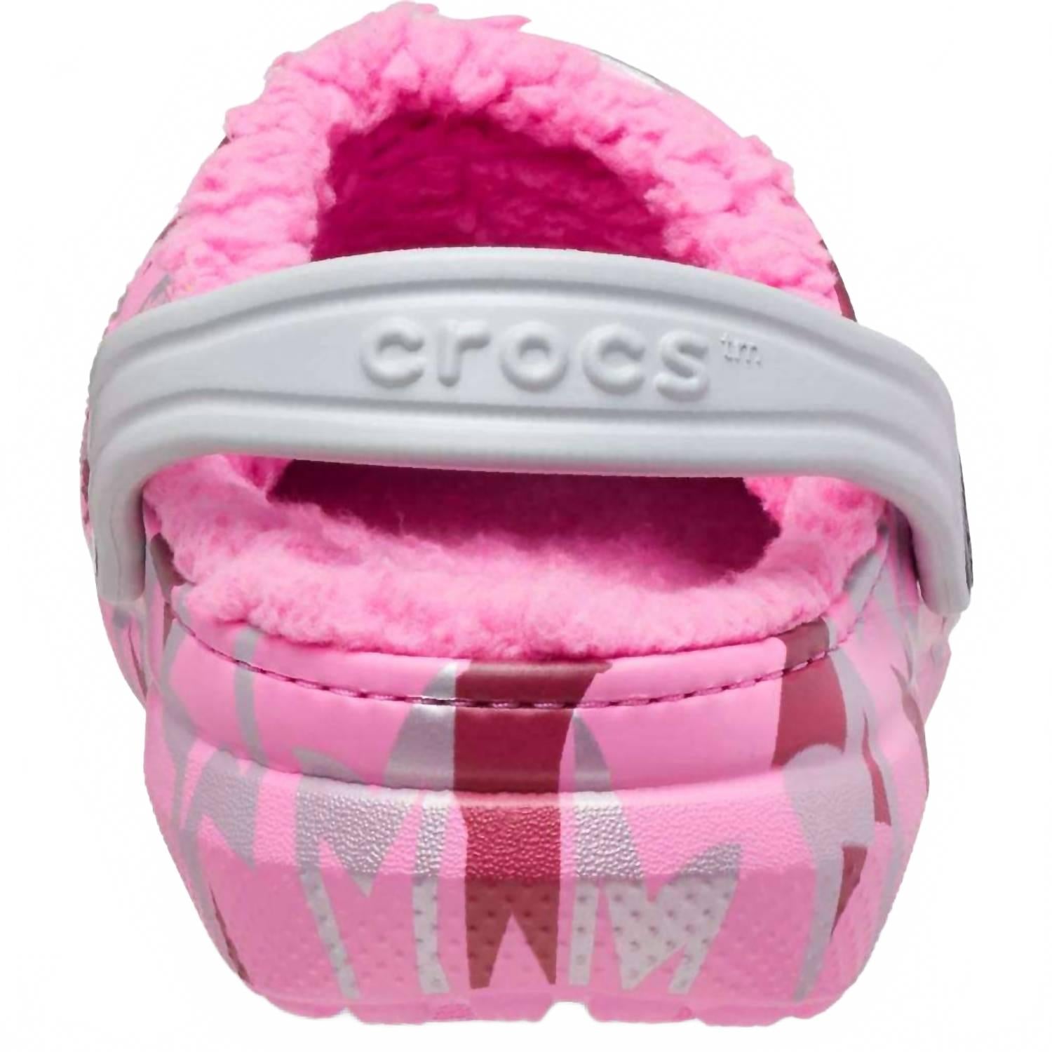 Zuecos infantil color rosado