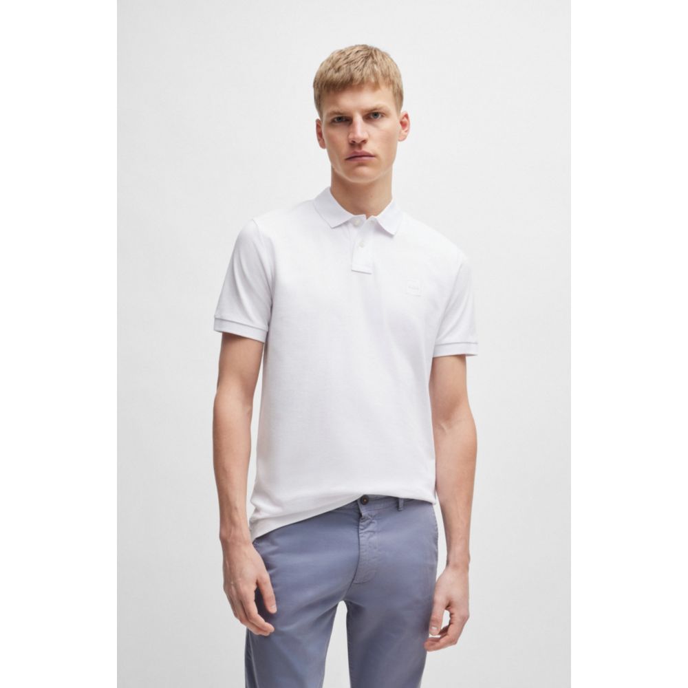 Polo de algodón de corte ajustado