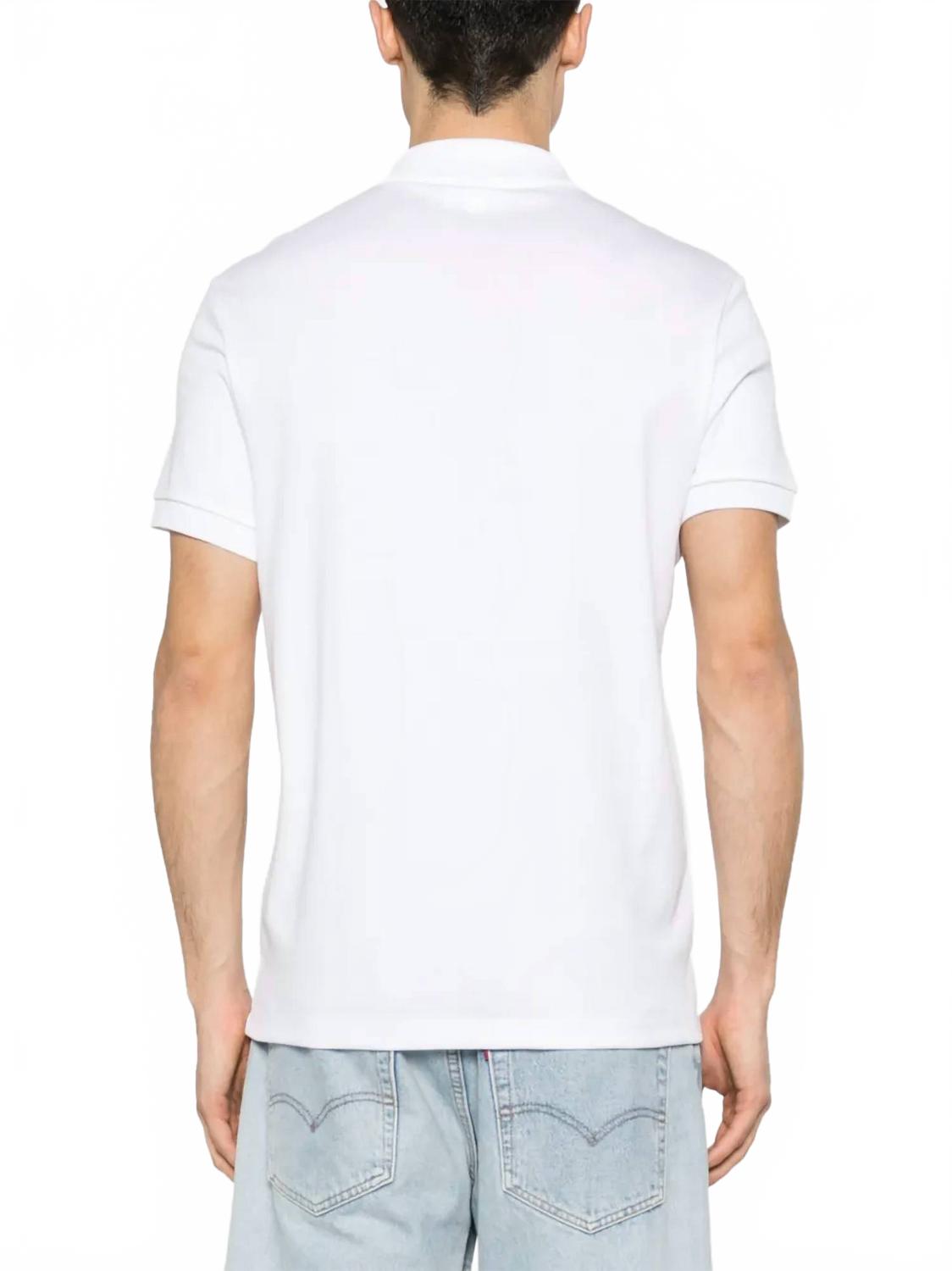 Polo de hombre de algodón color blanco