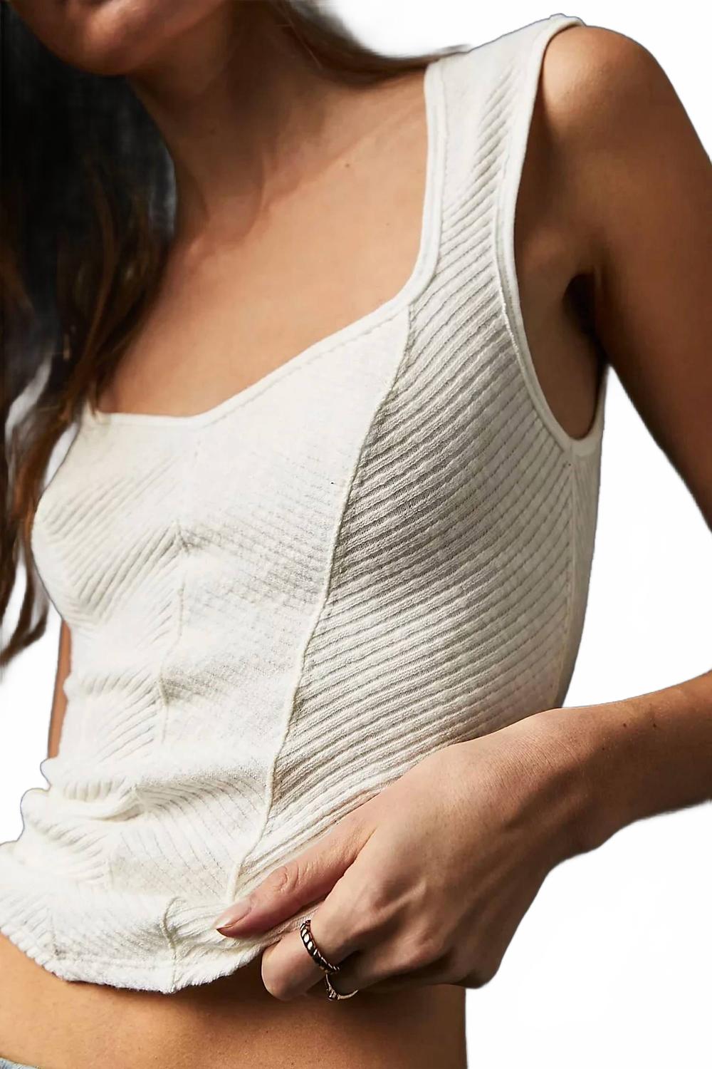 Camiseta sin mangas color blanco