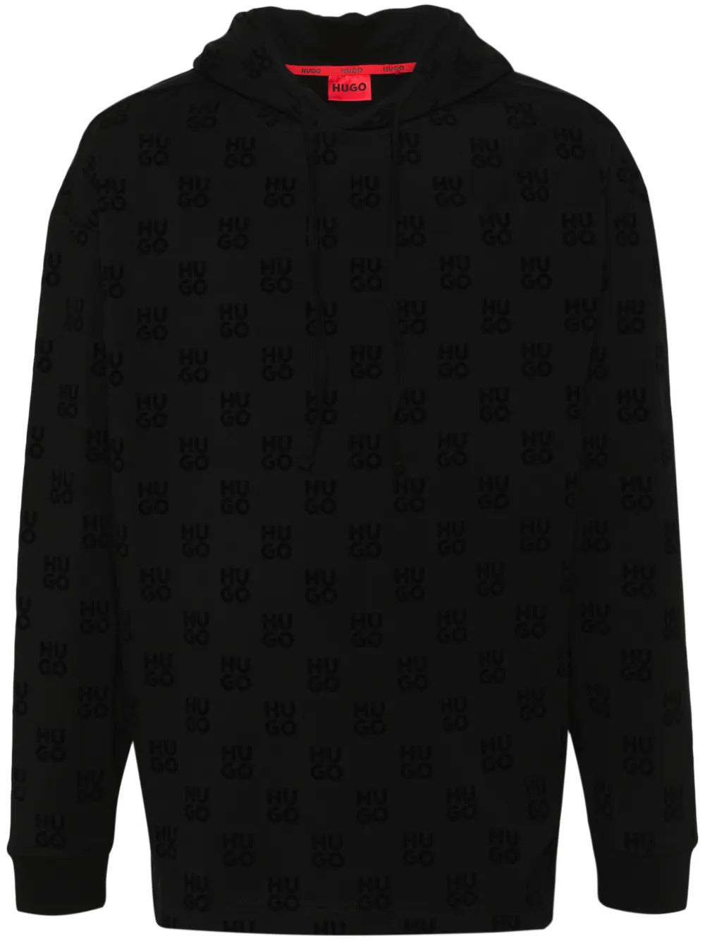 Buzo con capucha de hombre color negro